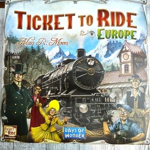 Ticket to Ride Europe Board Game EUC Complete
